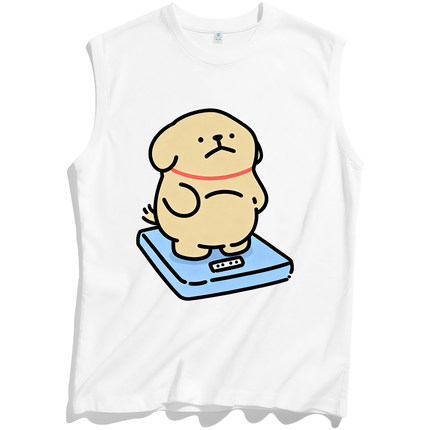 两2元88vip商品小黄男士无袖男t恤纯棉训练运动健身背心男款打底