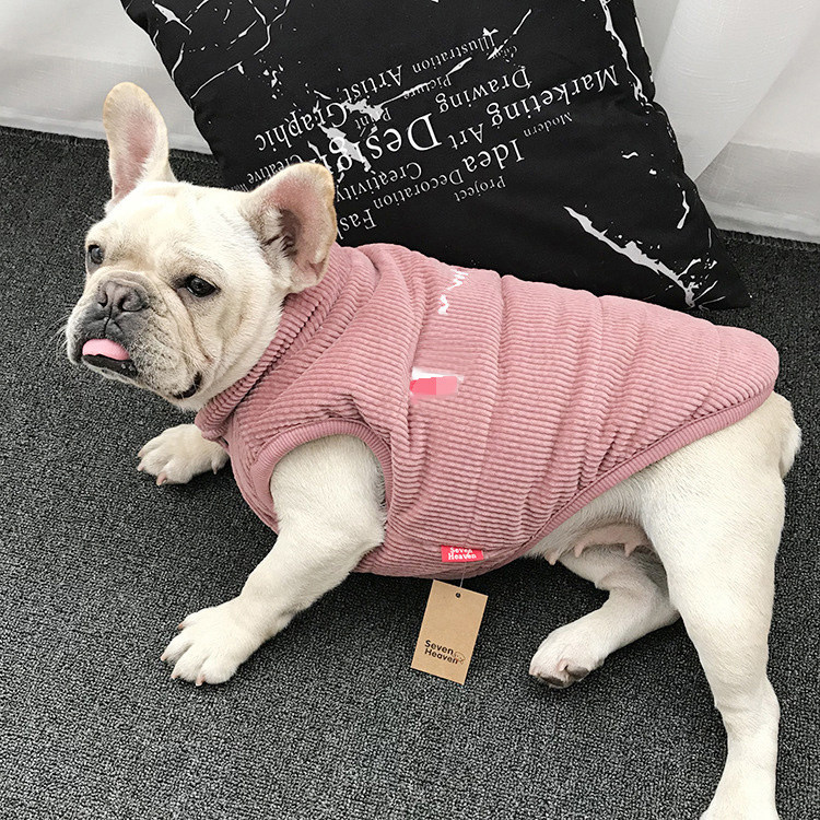 狗衣服冬装法斗巴哥胖狗泰迪柯基雪纳瑞小型犬加厚保暖棉马甲外套