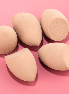 【5个装】海绵粉扑干湿两用葫芦美妆蛋化妆棉气垫BB粉饼上妆工具