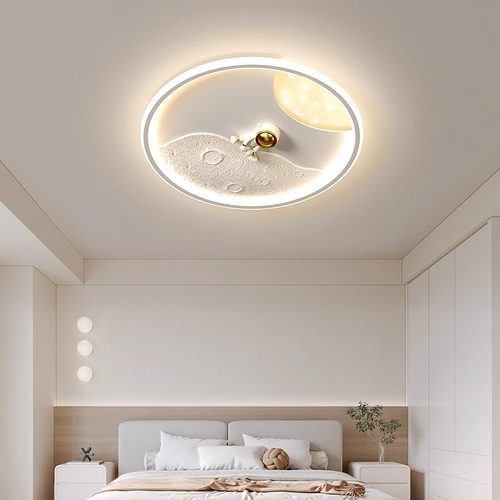 简约创意月球太空人宇航员吸顶灯