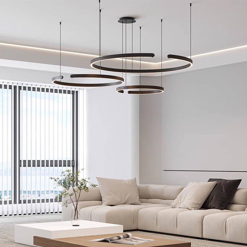 意式极简现代高级感餐厅吊灯