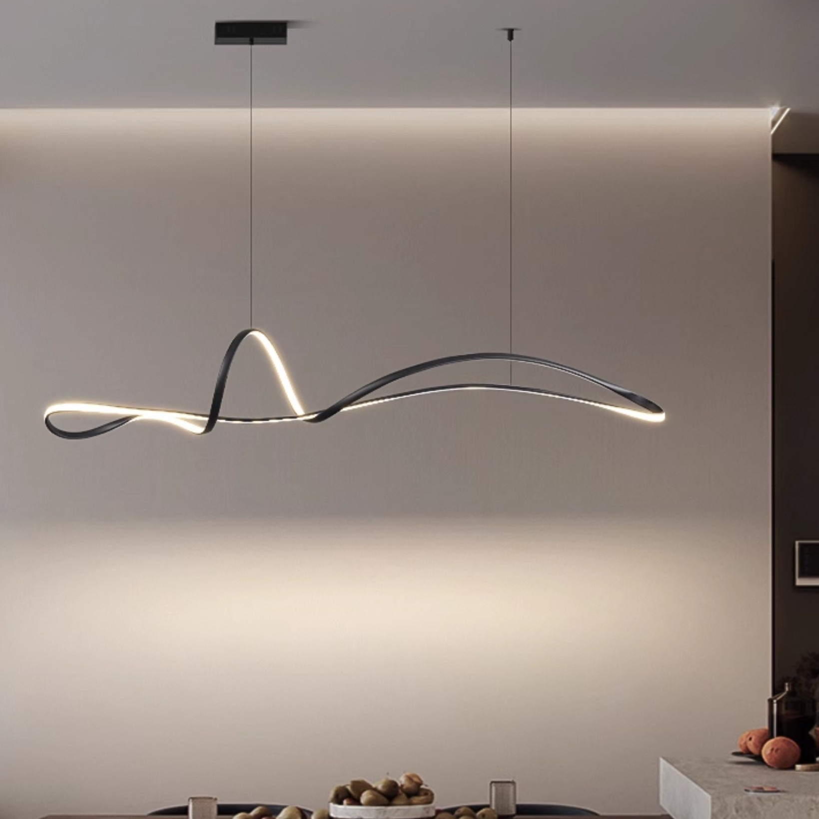 北欧极简异形餐厅吊灯创意艺术设计师水波纹简约现代长条餐桌吧台,家装灯饰光源,酒店/宴会厅/餐饮吊灯,淘宝优惠券,粉丝福利购,淘宝优惠卷