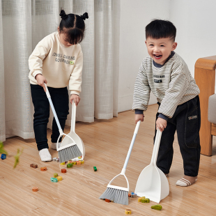 宝宝小孩学生扫地迷你扫帚笤帚组合玩具 日本儿童小扫把簸箕套装