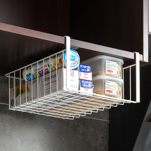 厨房悬挂铁艺置物架吊柜下挂架