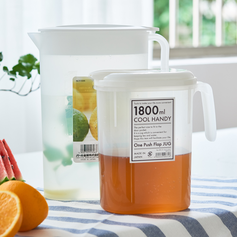 日本进口日式冷水壶塑料耐高温大容量家用柠檬水扎壶果汁凉水壶