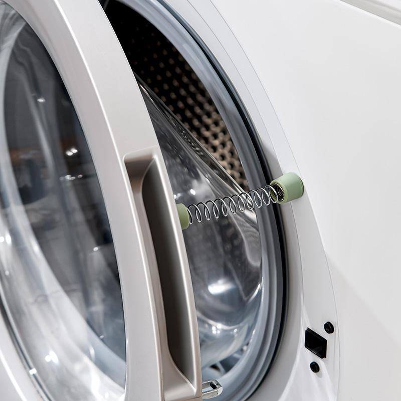 滚筒洗衣机通风门抵限位器防撞保护防夹手磁吸门挡门阻弹簧卡扣