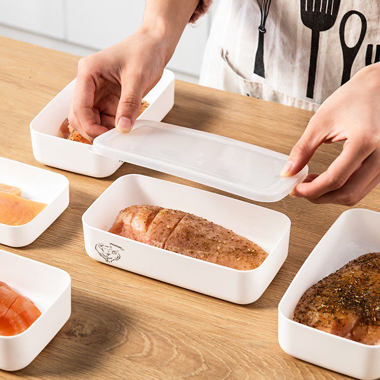 鸡胸肉专用收纳盒减脂减肥瘦身定量三文鱼水果蔬菜沙拉食品保鲜盒