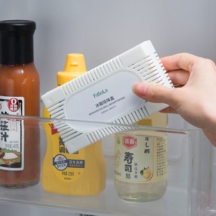 日本冰箱除味剂除臭盒去味净化神器活性炭冷藏室去异味消臭剂3盒
