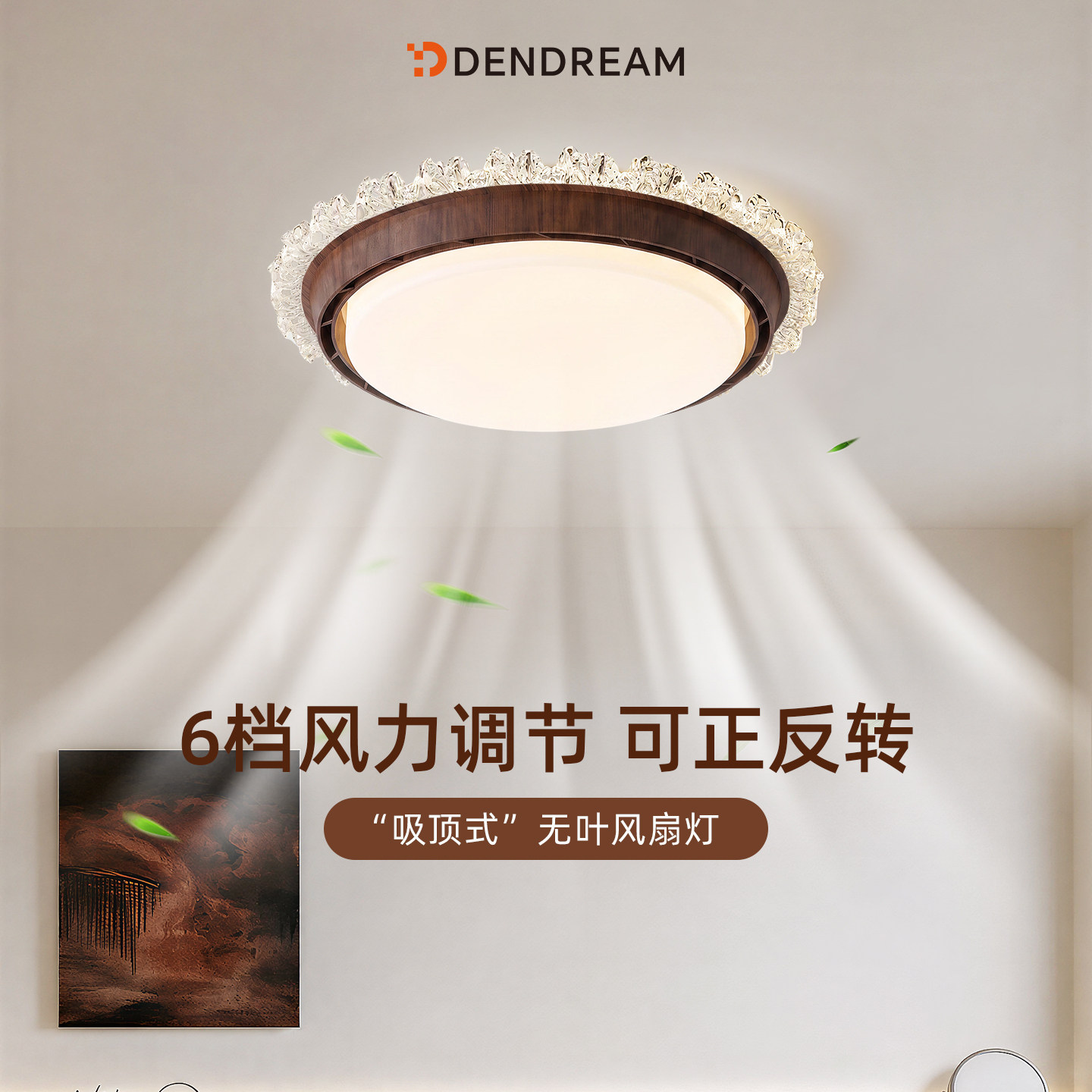 【政府补贴20%】中古风风扇灯图片