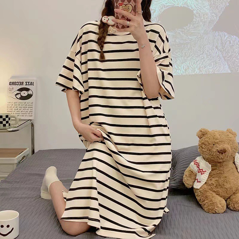 夏季韩版卡通连体睡衣裙｜甜美可