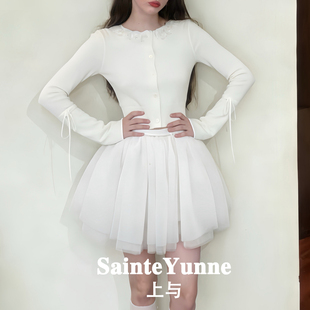 SainteYunne上与【天鹅芭蕾】蓬蓬网纱半身短裙QZ930