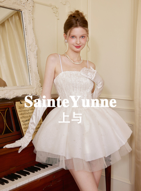 SainteYunne上与【天鹅梦镜】原创蓬蓬短裙小礼服裙公主女夏LQ712