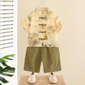 宝宝古风帅气高端周岁礼服薄款 汉服男童夏中国风2025新款 儿童唐装