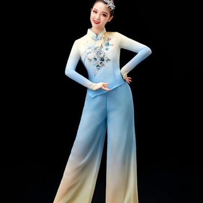 独怡秀胶州秧歌服女2025新款中国风古典扇子舞演出服广场舞蹈服装