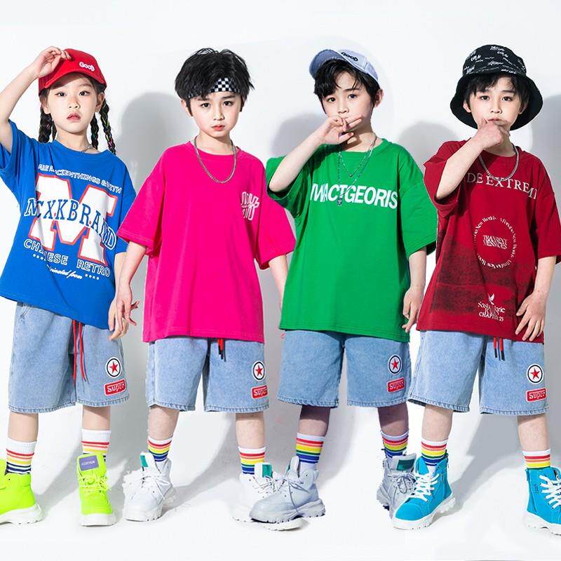 街舞儿童潮服六一小学生运动会服装幼儿园啦啦队演出服女童爵士舞