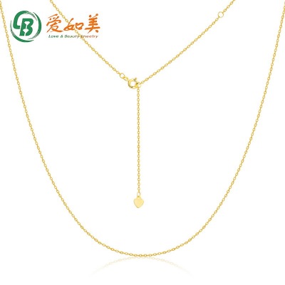 秋冬韩版毛衣链长款S925银渡18K金PT950铂金项链裸链配饰链新品