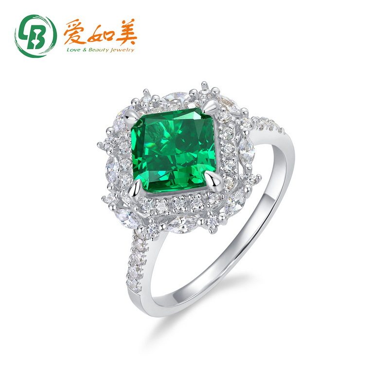 个性夸张高碳钻戒指女轻奢S925银渡18K金PT950铂金戒指高级手饰