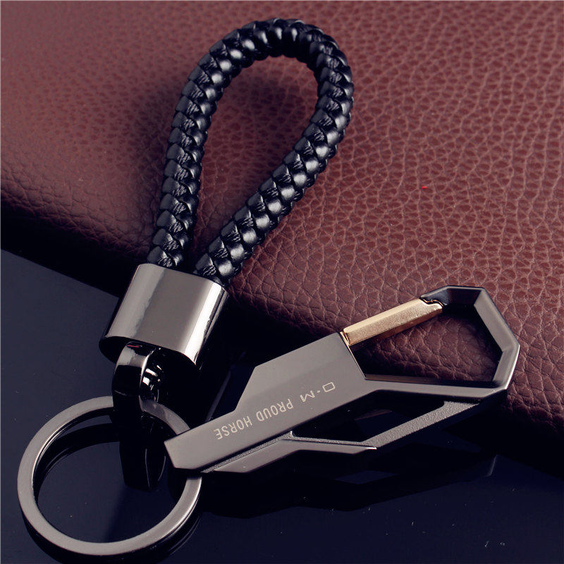 男士简约商务汽车钥匙扣金属腰挂 合金钥匙链钥匙圈创意定制刻字