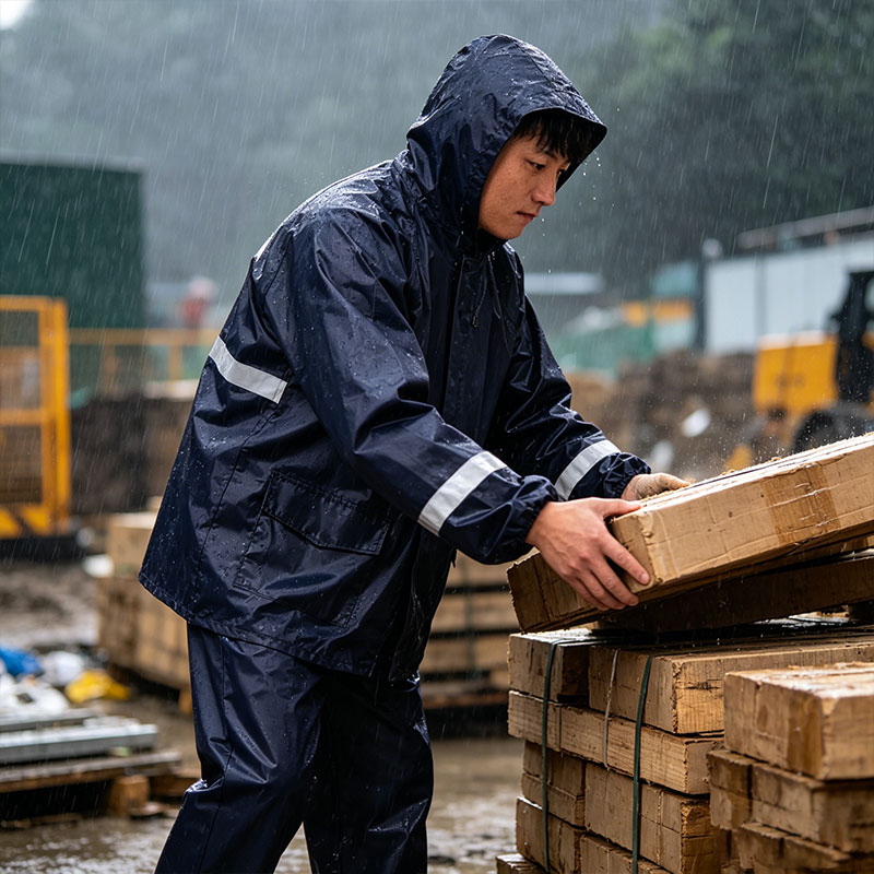 加厚牛津布劳保男士耐磨防雨服