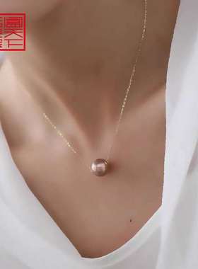 路路通可调节锁骨链天然淡水珍珠