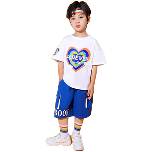 六一儿童啦啦队演出服小学生运动会开幕式拉拉操表演服装合唱班服