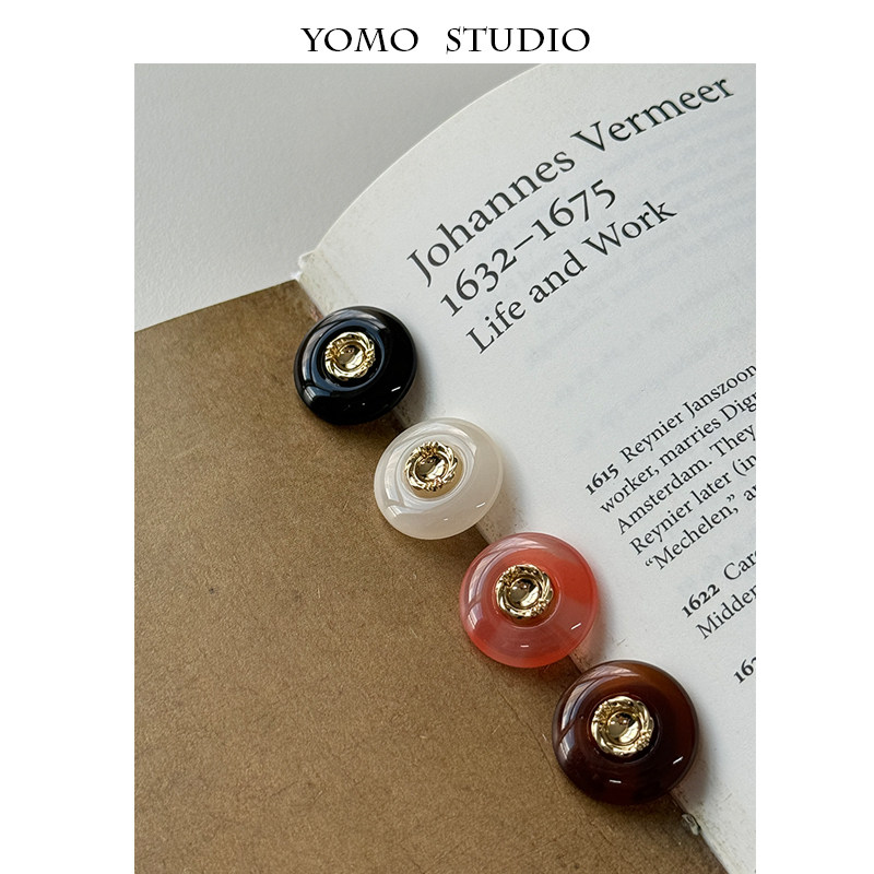 仿玉服装纽扣外套开衫汉服大衣扣