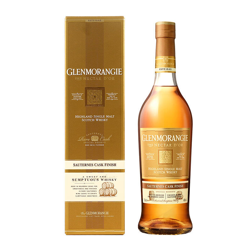 天祺 glenmorangie格兰杰苏玳酒桶窖藏陈酿700ml行货苏格兰威士忌