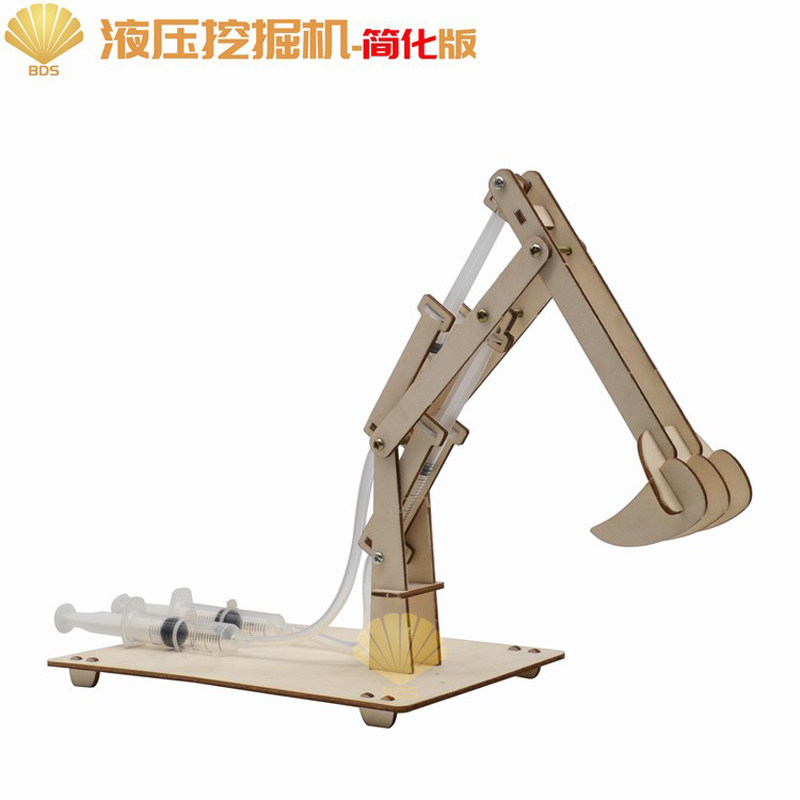 diy挖土机器材教具科技小制作