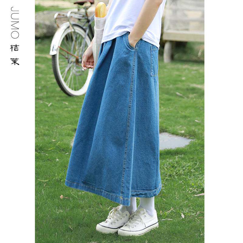 。中长款半身裙2020夏季新款a字长裙高腰显瘦遮胯宽松大摆牛仔裙|ruв категории Женская одежда, юбка - от Buy2taobao.com для оказания профессиональной услуги покупки агента Taobao