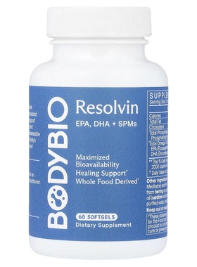 代购BodyBio 特异性促消退介质 (SPMS) 鱼油EPA/DHA/SPM 60粒