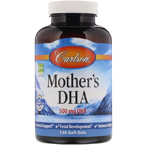 美国品牌Carlson Labs 孕妇DHA 500mg/120粒