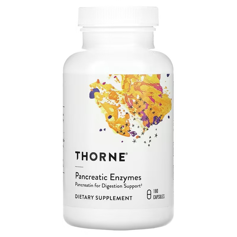 代购Thorne Research 胰酶/淀粉酶/蛋白酶/脂肪酶 500毫克/80粒
