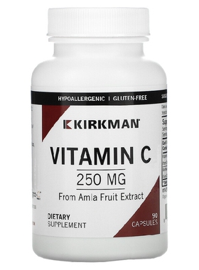 美国品牌Kirkman Labs 维生素C 250毫克/90粒