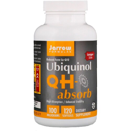 美国品牌Jarrow Formulas 活性还原性辅酶Q10/泛醇 100mg/120粒