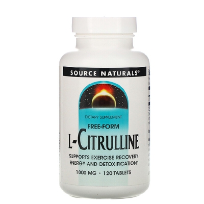 美国品牌Source Naturals 左旋瓜氨酸 运动修复 1000mg/120片