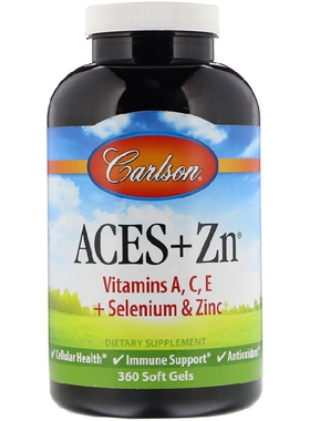 美国品牌Carlson Labs 锌/硒/钙/维生素A/维生素C/维生素E 360粒