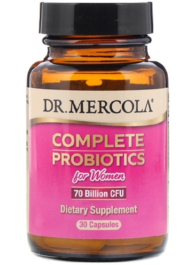 美国品牌Dr Mercola 全谱益生菌含格式乳杆/双歧杆菌 女士 30粒