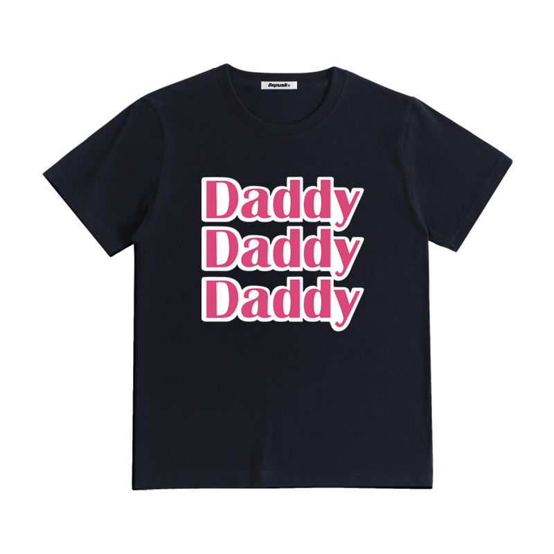 品质粉色印花宽松大码短袖