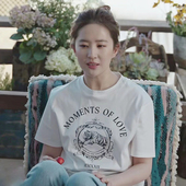 卡通短袖 新款 白色上衣 T恤女2023春季 明星同款