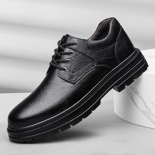 特大码脚宽胖商务休闲皮鞋爸爸鞋