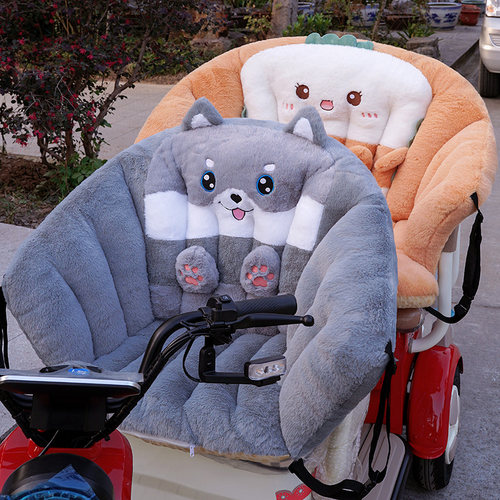 冬季电动三轮车后排围挡坐垫靠背