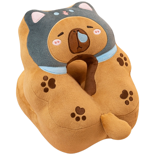 卡皮巴拉抱枕午睡枕趴睡枕办公室女生睡觉枕头儿童午休神器小学生