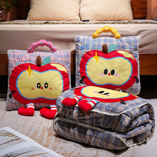 抱枕被子两用折叠毯子二合一加厚