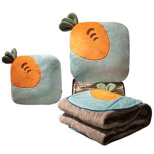 抱枕被子两用办公室折叠毯子二合一午睡枕头汽车载冬季加厚小靠枕