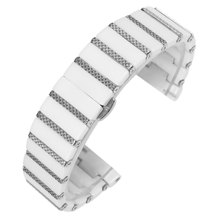 适配OMEGA欧米茄海马300表带无暇赴死新款007天文台陶瓷手表带20