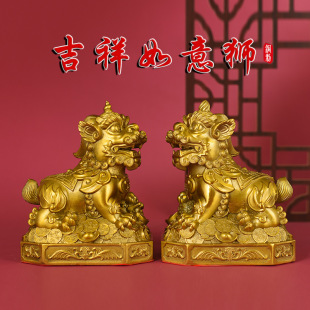 貔貅摆件黄铜家居客厅招财店铺办公室纯铜装 饰厂家直销