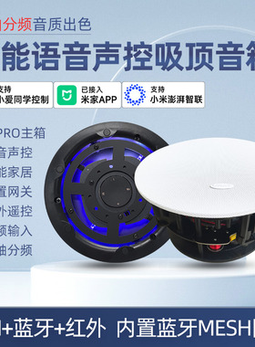 智能吸顶音响M5-PRO定制喇叭家用wifi蓝牙音箱小爱同学ai语音控制