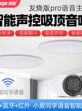 浪歌发烧版Pro小愛同学ai语音吸顶音响点歌蓝牙音箱智能家居控制
