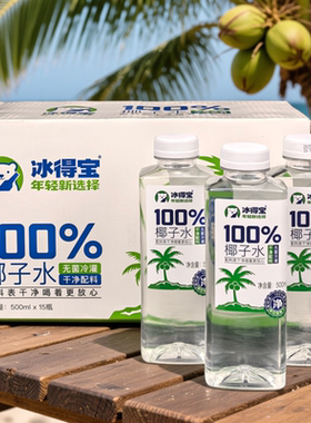冰得宝100%椰子水椰汁纯果汁饮料