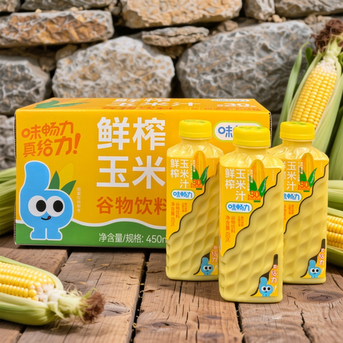 味畅力鲜榨玉米汁饮品植物饮料